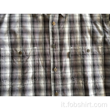 Camicia uomo in Tessuto 100% Cotone Tinto in filo